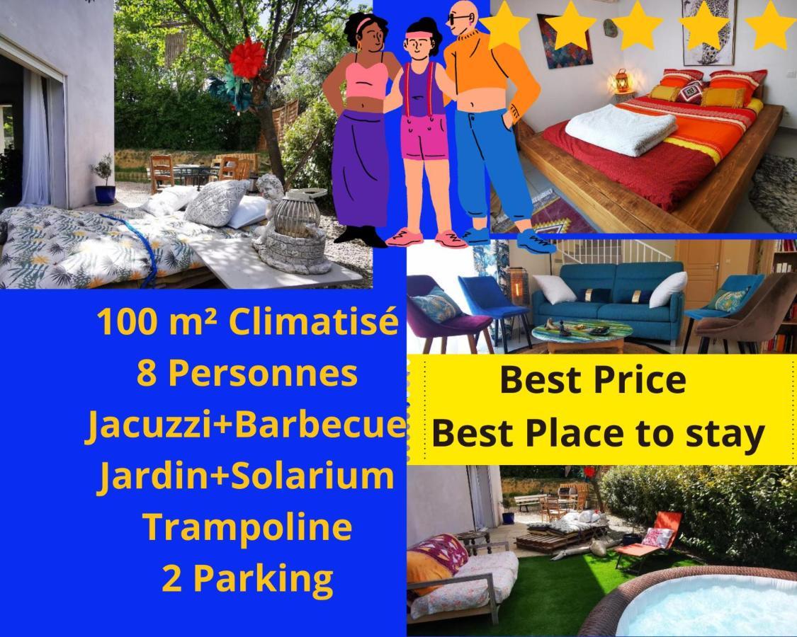 Vila Cool Mediterranean Life 8 People Jacuzzi Barbecue Gametrampoline 2 Parking Béziers Exteriér fotografie